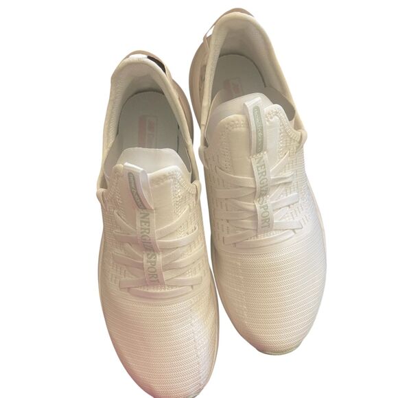 New Balance Womens 9 Sneakers White Flowers DynaSoft Nergize Sport v2 Slip On - Picture 3 of 11